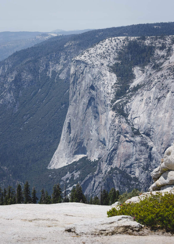View of El Capitan from the Sentinel Dome Trail