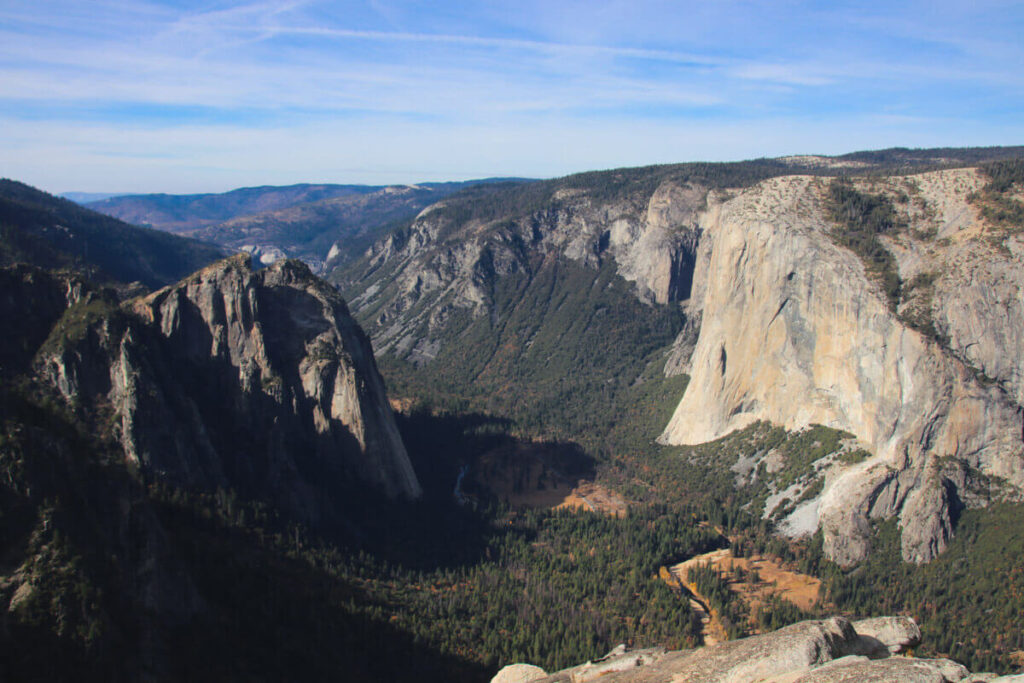 View of El Capitan from the Taft Point Trail