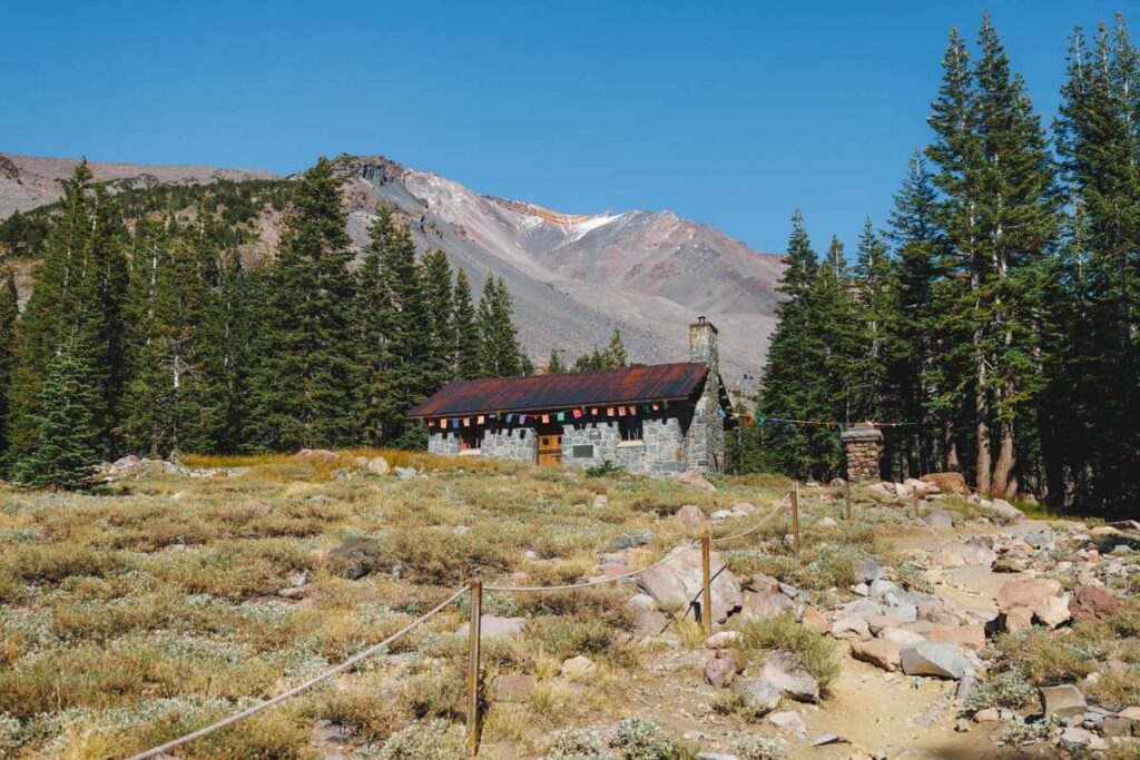 Cabin on Horse Camp Trail for best hikes in Mount Shasta