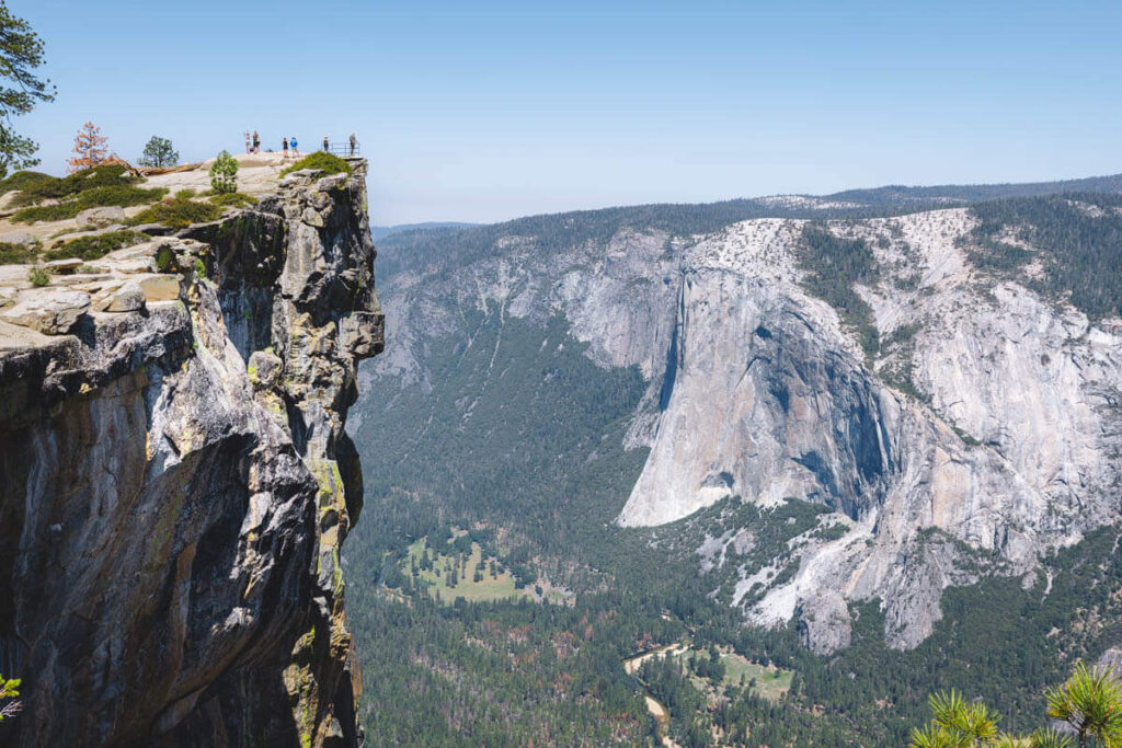 View from the summit on the Taft Point Trail