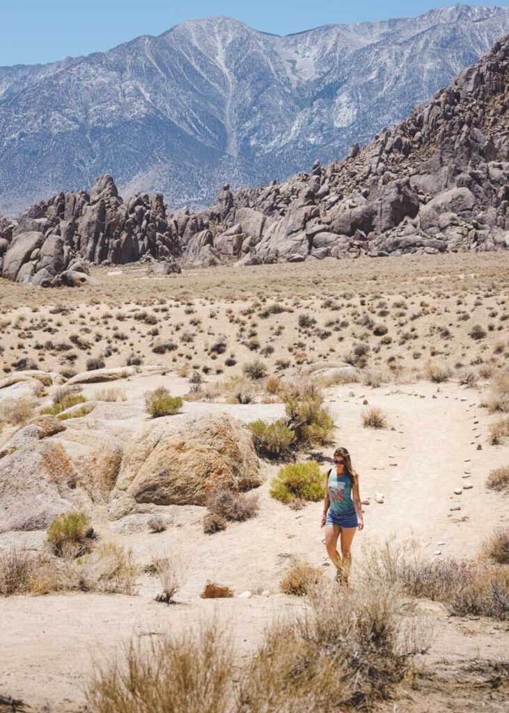 Hiking trail near Alabama Hills Movie Road