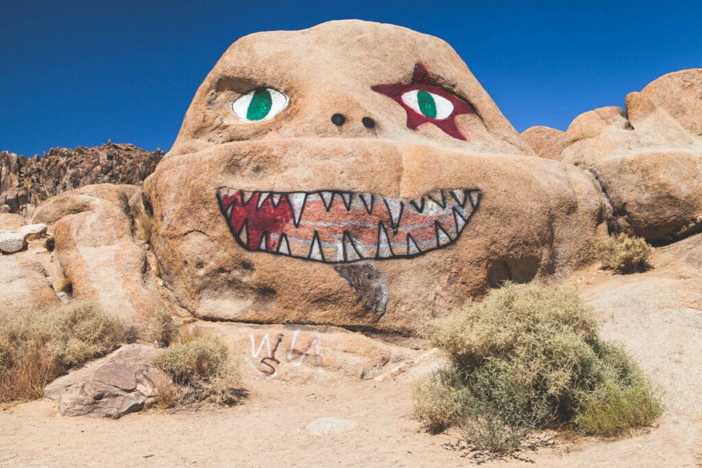 Nightmare Rock at Alabama Hills Movie Road