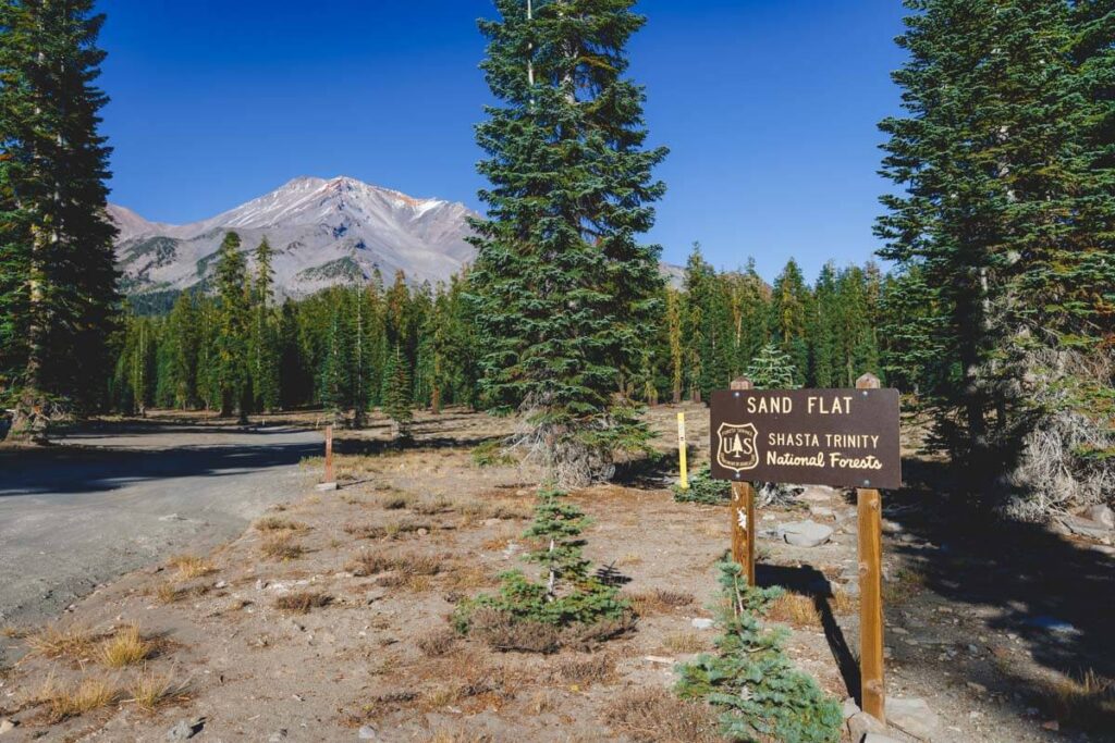 Sand Flats Trailhead for best Mount Shasta hikes