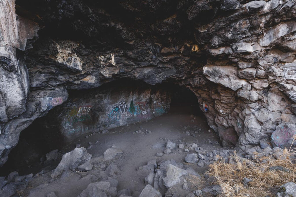 Entering the darkness at Pluto's Cave