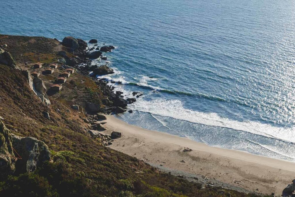 Overlooking Steep Ravine Beach in Mount Tamalpais State Park.