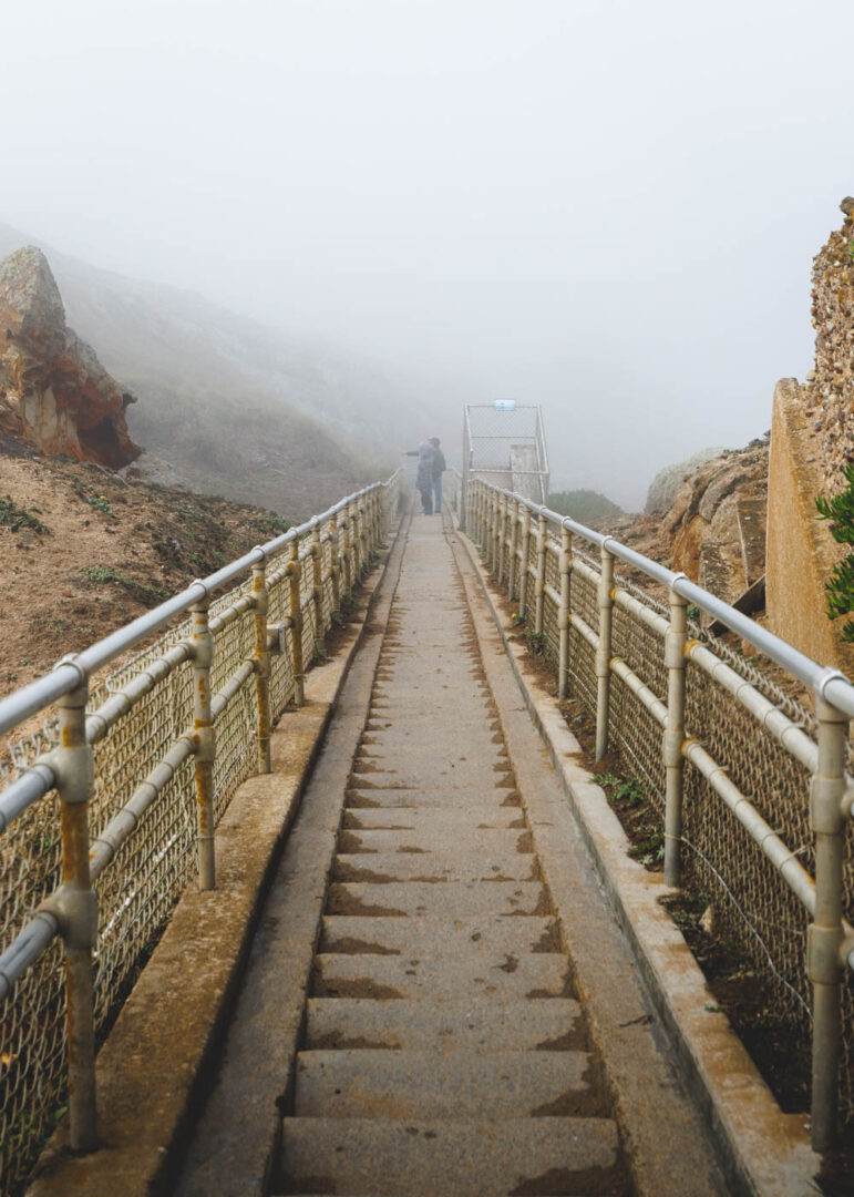 Lighthouse Point Reyed Steps Point Reyes Lighthouse in Point Reyes National Seashore