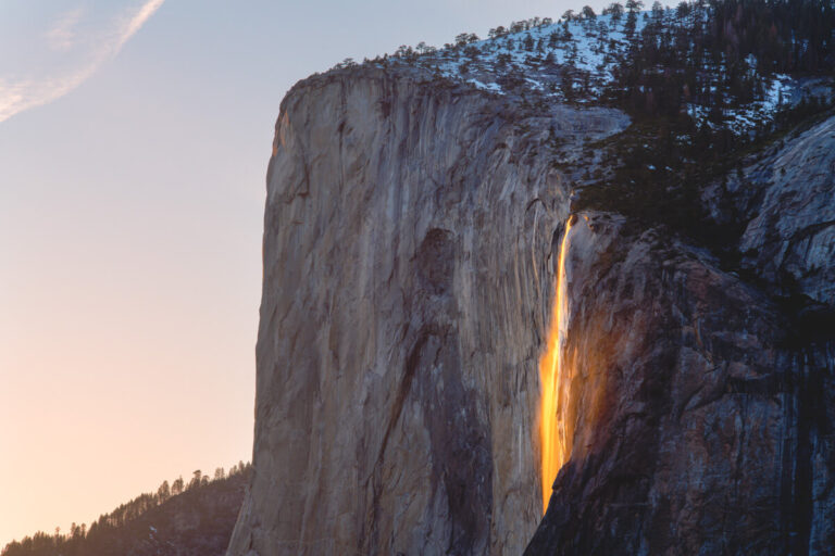 Waterfalls in Yosemite.