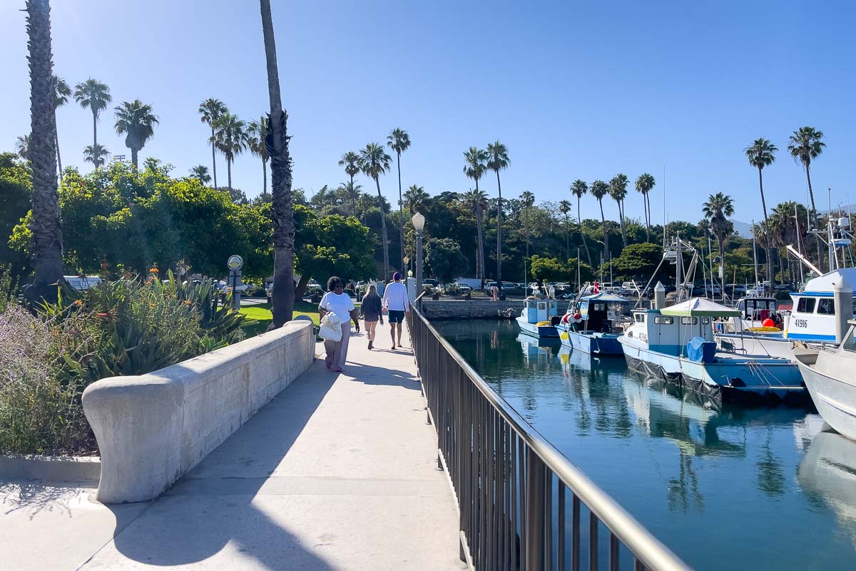 Walking in Santa Barbara.