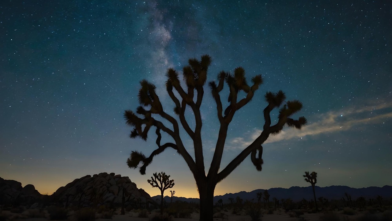 Joshua Tree National Park Night Sky with Milky Way