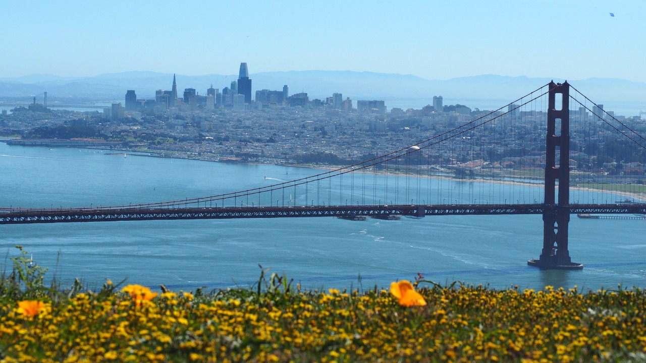 San Francisco from the Marin Headlands in March 2019